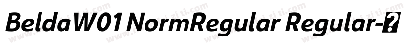 BeldaW01 NormRegular Regular字体转换